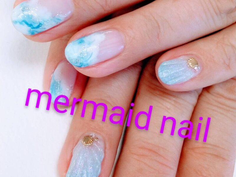 mermaid nail